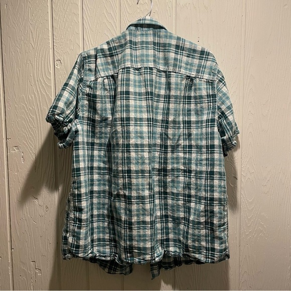 Alesbury Men’s 2X Green Plaid Shirt - Picture 2 of 4